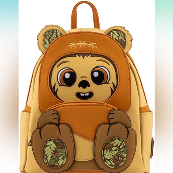 Loungefly Wicket Ewok Footsie Cosplay Disney Star Wars Collection Mini Backpack - Picture 1 of 1